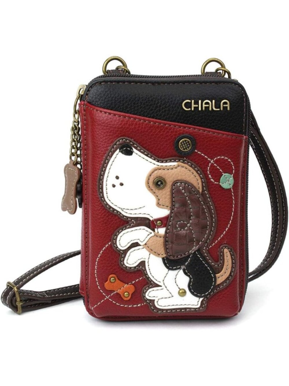 Multicolor Faux Leather Crossbody Wallet Purse for Women - Adjustable Strap Cell